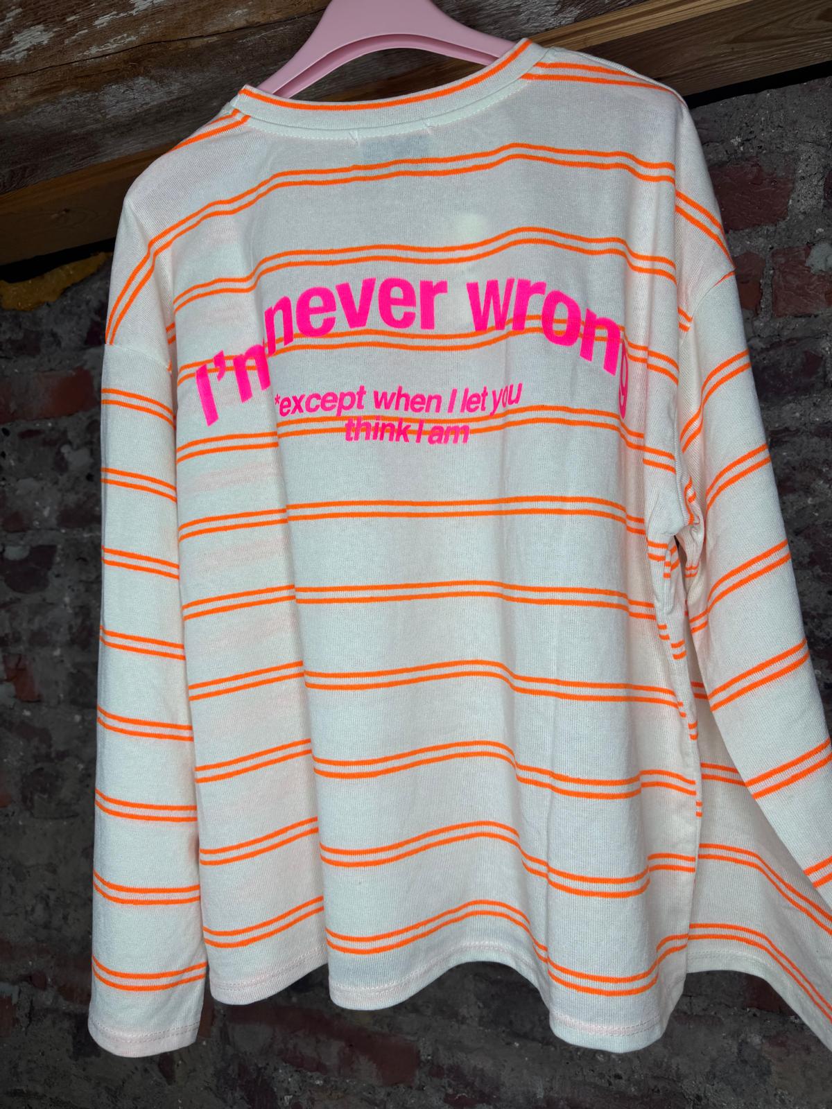 Shirt "Never"